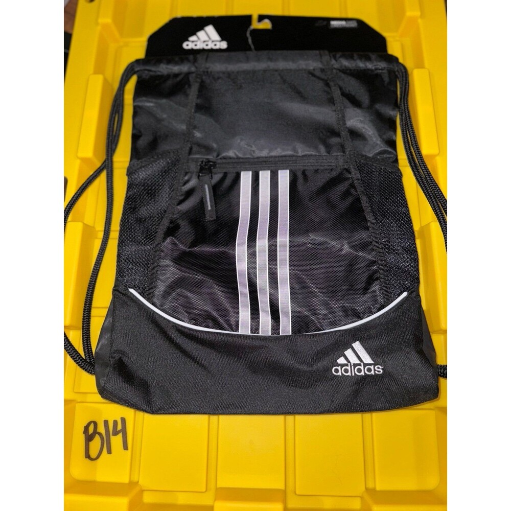 Adidas black drawstring shoulder bag